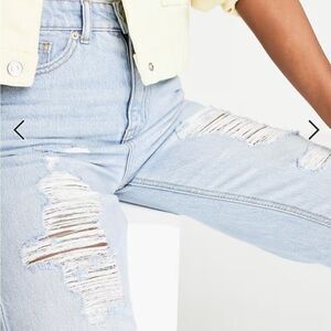 Don't Think Twice Katy Core Extreme Rip straight jeans size 12 NWT